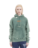 Hoodie Painted Forest Green