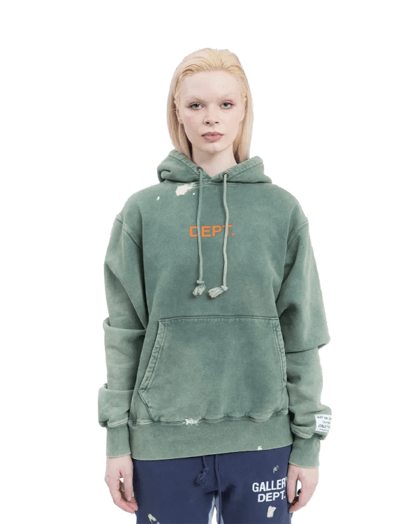 Hoodie Painted Forest Green - Imagen 3