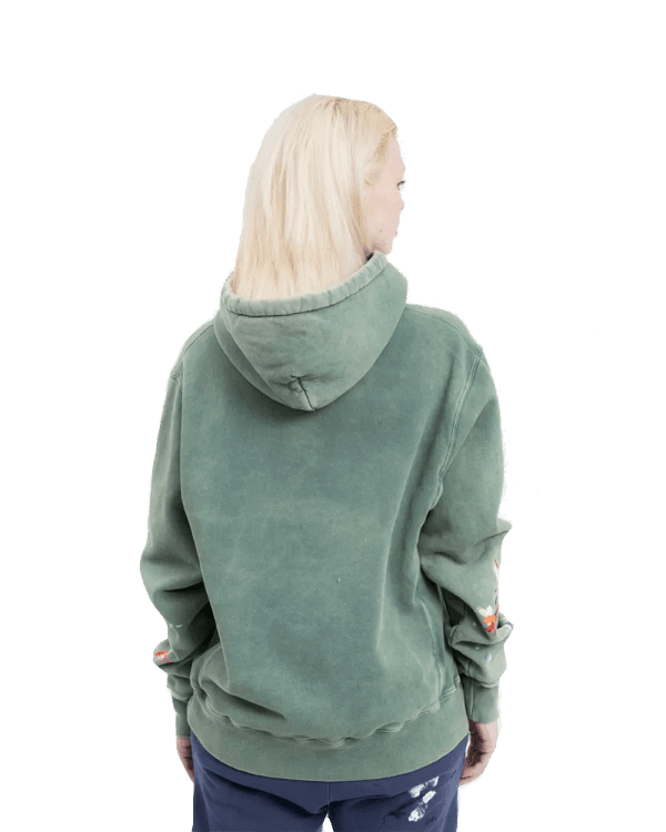 Hoodie Painted Forest Green - Imagen 4