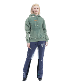 Hoodie Painted Forest Green