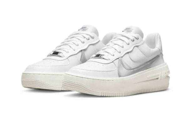Air Force 1 Low Platform Summit White Metallic Silver - immagine 2