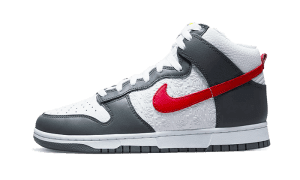 Dunk High Baloncesto En Relieve Gris Rojo