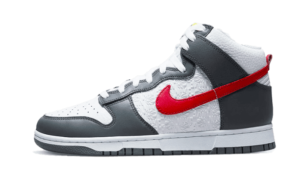 Dunk High Embossed Basketball Grigio Rosso