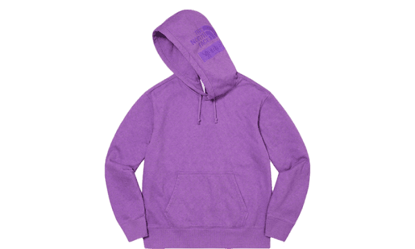Supreme The North Face Felpa con cappuccio stampata a pigmenti viola
