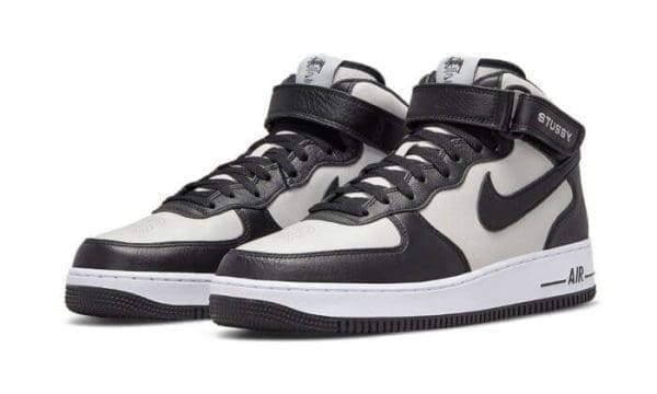 Air Force 1 Mid Stussy Grey Black - Image 2