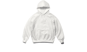 MM6 Maison Margiela Foil Box Logo Sudadera con capucha Blanco