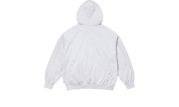 MM6 Maison Margiela Zip Up Hooded Sweatshirt Ash Grey – Image 2