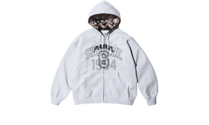 MM6 Maison Margiela Sudadera con capucha y cremallera Gris ceniza