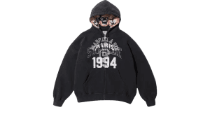 MM6 Maison Margiela Sudadera con capucha y cremallera Negro