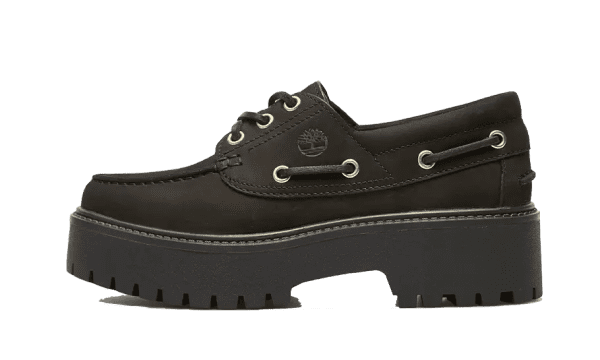 Stone Street Boat Shoe Noir