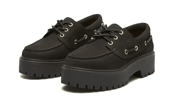 Stone Street Boat Shoe Black – Image 2