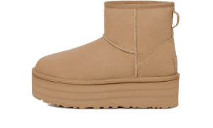 Mini bota de plataforma clásica Mostaza