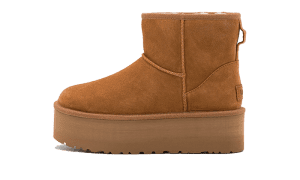 Mini bota de plataforma Classic Castaño