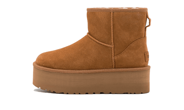 Mini bota de plataforma Classic Castaño
