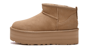 Klassischer Ultra Mini Plateaustiefel Senfkorn
