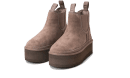 Neumel Platform Chelsea Boot Smoke Plum
