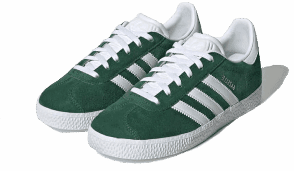 Gazelle Junior Dark Green White - Imagen 2