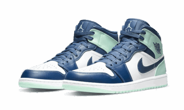 Air Jordan 1 Mid Mystic Navy Mint Foam - Imagen 2