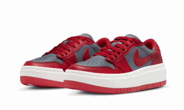 Air Jordan 1 Low Elevate Dark Grey Varsity Red - immagine 2