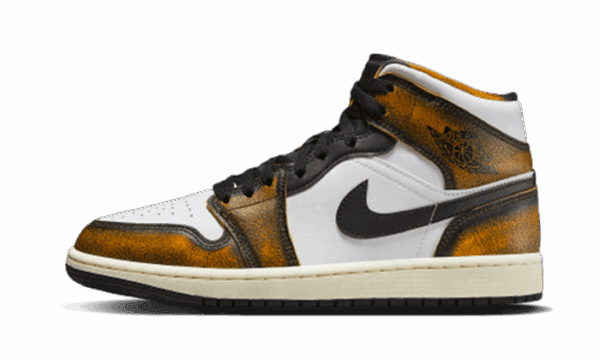 Air Jordan 1 Mid SE Naranja Wear-Away