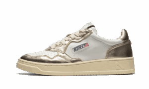 Medalist Low Leather Suede Metallic Gold