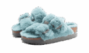 Arizona Big Buckle Shearling Teddy Faded Aqua