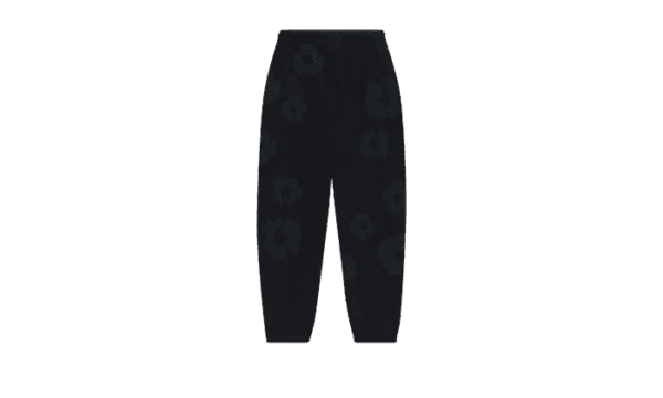 Sweatpant Cotton Wreath Black Monochrome