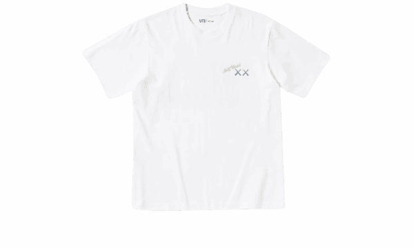 KAWS x Warhol T-Shirt UT Grafik Blau