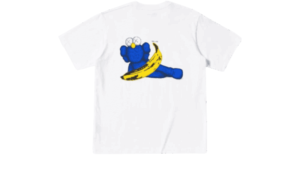 KAWS x Warhol T-Shirt UT Graphic Blue – Bild 2