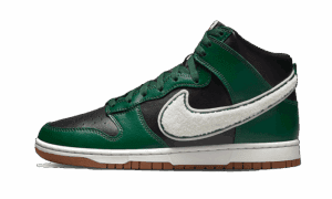 Dunk High Chenille Swoosh Negro Verde