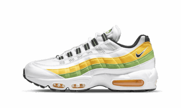 Air Max 95 Essential Blanco Verde Manzana Tour Amarillo