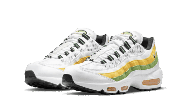 Air Max 95 Essential White Green Apple Tour Yellow - Imagen 2