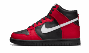 Dunk High Negro Rojo