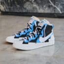 Blazer Mid Sacai Blanco Negro Azul Leyenda