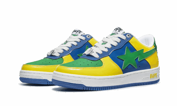 Bape Sta Low Blue Yellow - Image 2