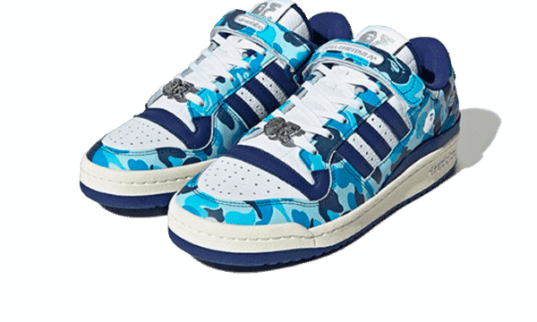 Forum 84 Low Bape 30th Anniversary Blue Camo - Image 2