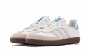 Samba OG Core Blanco Halo Azul