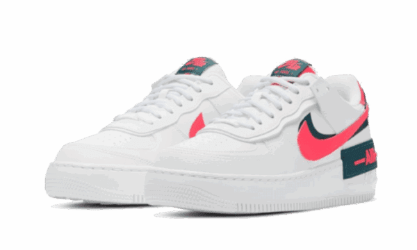 Air Force 1 Shadow White Dark Teal Solar Red - Imagen 2