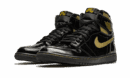Air Jordan 1 Alto Negro Oro metalizado