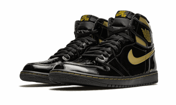 Air Jordan 1 High Black Metallic Gold - Imagen 2