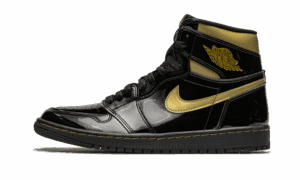 Air Jordan 1 Nero alto Oro metallizzato