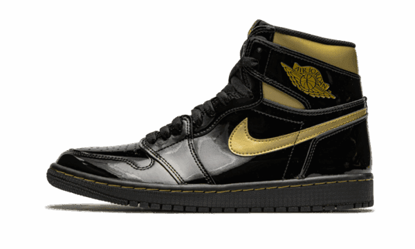 Air Jordan 1 Alto Negro Oro metalizado