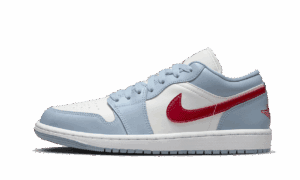 Air Jordan 1 Niedrig Blau Flüstern