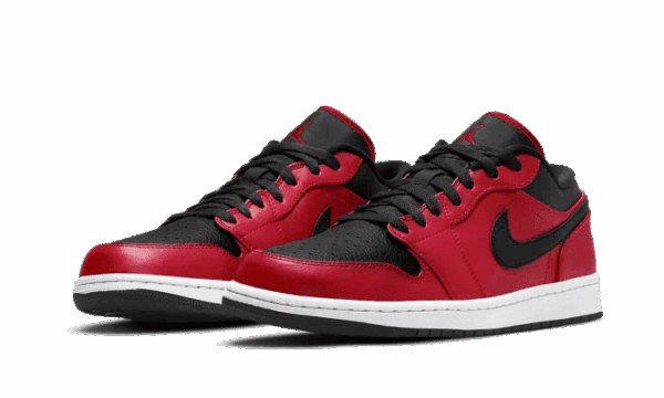 Air Jordan 1 Low Reverse Bred Pebbled Swoosh - Image 2