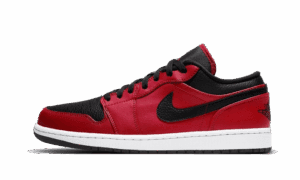 Air Jordan 1 Low Reverse Bred Pebbled Swoosh