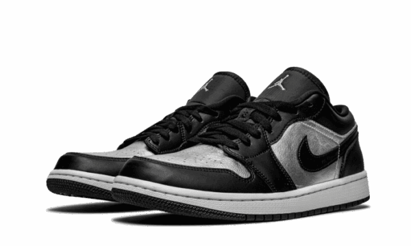 Air Jordan 1 Low SE Black Metallic Silver - Image 2
