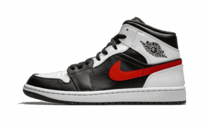 Air Jordan 1 Mid Black Chile Red White