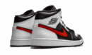 Air Jordan 1 Mid Noir Chili Rouge Blanc
