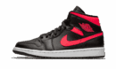 Air Jordan 1 Mid Black Siren Red