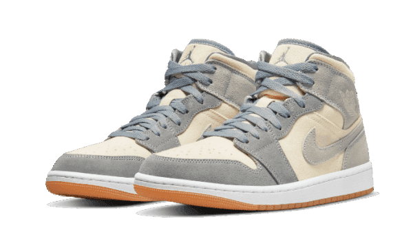 Air Jordan 1 Mid Coconut Milk Particle Grey - immagine 2